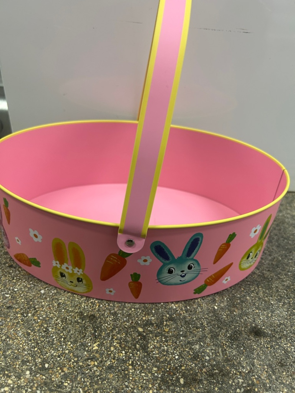 Pink Bunny Easter Basket Kids Accessory